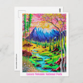 ラッセン火山国立公園旅行芸術はがき ポストカード (正面/裏面)