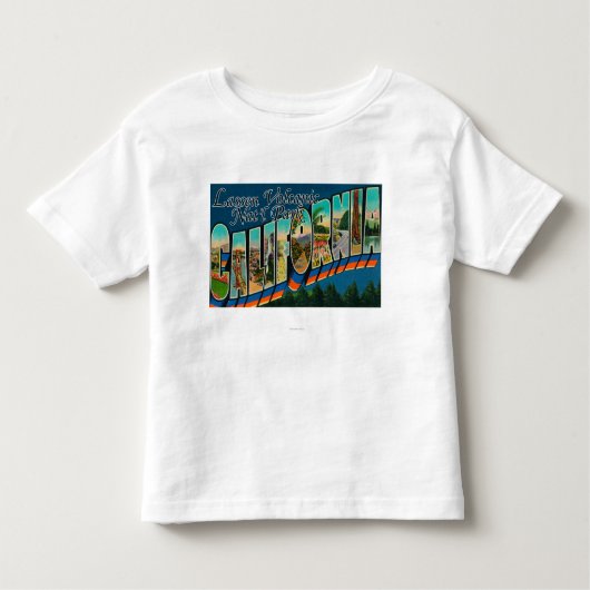 ラッセン火山国立公園、カリフォルニア トドラーTシャツ (正面)