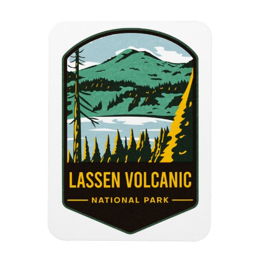 ラッセン火山国立公園 マグネット (縦)
