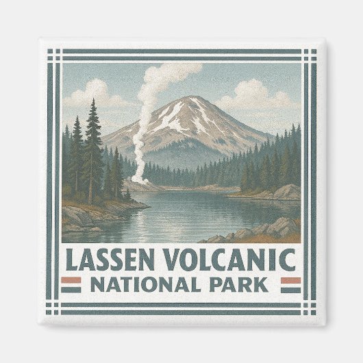 ラッセン火山国立公園 マグネット (正面)