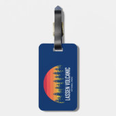 ラッセン火山国立公園 ラゲッジタグ (裏面縦)