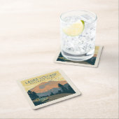 ラッセン火山国立公園 |出張 スクエアペーパーコースター (インサイチュ)