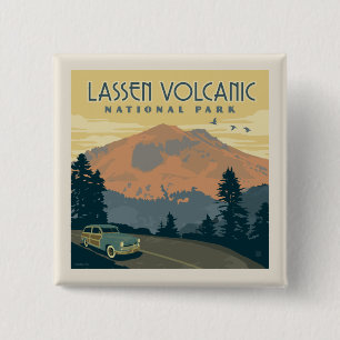 ラッセン火山国立公園 出張 缶バッジ