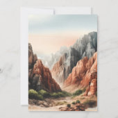 ラッソバケロスペインのウェスタンカウボーイ55誕生日 招待状 (裏面)