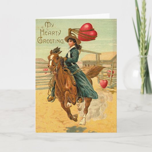 ラッソーハートヴィンテージバレンタイン シーズンカード (正面)