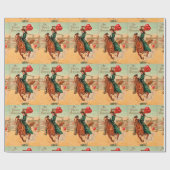 ラッソーハートヴィンテージバレンタイン ラッピングペーパー (フラット)