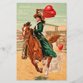 ラッソーハートヴィンテージバレンタイン 便箋 (正面)