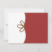 ラッソ女性のカーボーイ誕生日 招待状 (裏面)