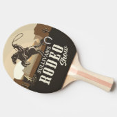 ラッソ·ローピング·ラウンドアップADD NAMEウェスタン·ロデオ·ショー 卓球ラケット (横)
