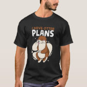 ラッタープラン ラッカクジラの言葉遊び 動物ラッカクジラ Tシャツ (正面)