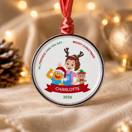 ラッチェル先生のオリジナル幼児用クリスマスオーナメント メタルオーナメント