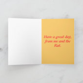 ラットおもしろいの誕生日カード名前を誰にでも表示します。 カード (内部)