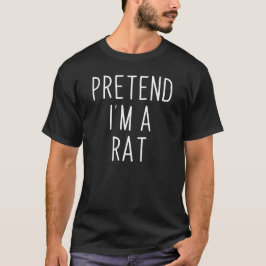 ラットだと思って Funny Lazy ハロウィンコスチューム Gif Tシャツ