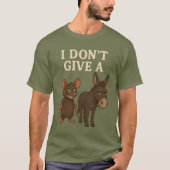 ラットなんて気にしない Mouse & Donkey 冗談 Tシャツ (正面)