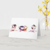 ラットによって得意気に所有されて! カード (黄色い花)