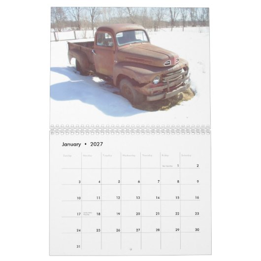 ラットのカレンダー カレンダー (1月 2027)