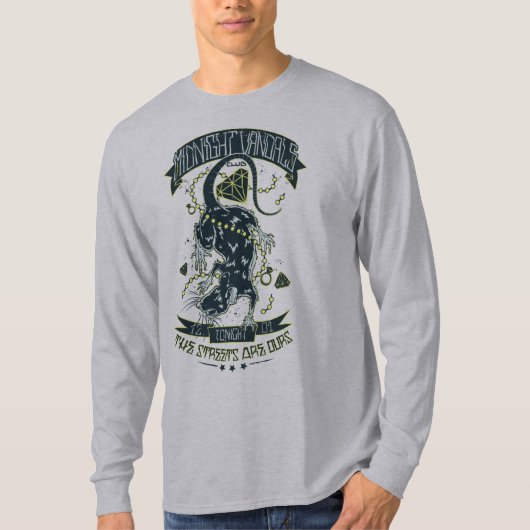 ラットのデザインのワイシャツ Tシャツ (正面)