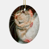 ラットのメリークリスマスのオーナメント セラミックオーナメント (右)