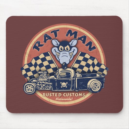ラットの人は習慣錆つきました マウスパッド (正面)