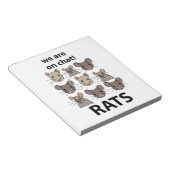 ラットの動物はチャット中のラおもしろいット ノートパッド (アングル)