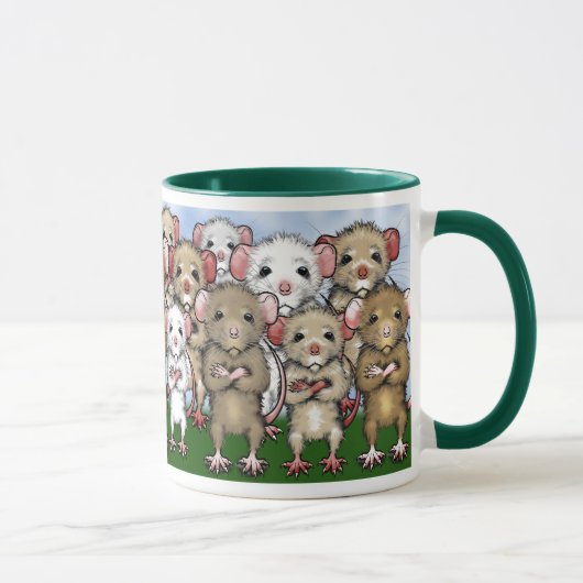 ラットの束のコーヒー茶マグ マグカップ (右)