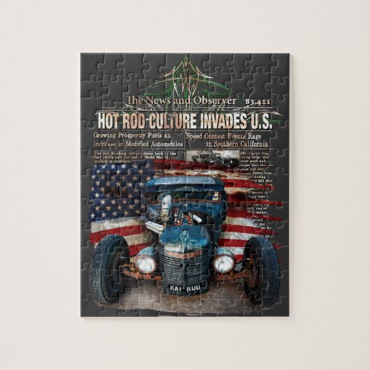 ラットの棒の侵入 ジグソーパズル (縦)