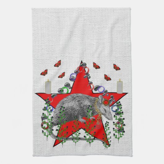 ラットの神 キッチンタオル (縦)