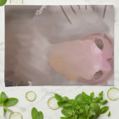 ラットの顔 キッチンタオル (折り畳み)