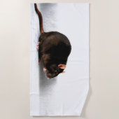 ラットのbtcnm ビーチタオル (正面)