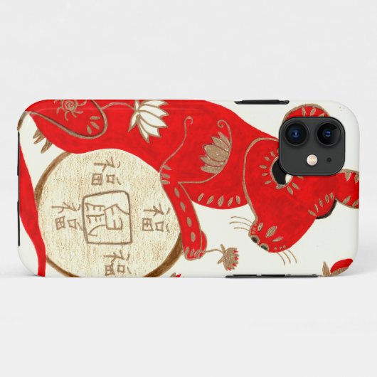 ラットのiPhone 5/5sの例の中国のな年 Case-Mate iPhoneケース (裏面(横))