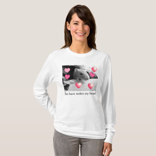 ラットは私のハートを盗みました! Tシャツ (正面フル)