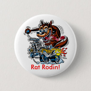 ラットは、ラットRodin改造しました! 缶バッジ