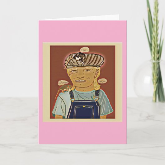 ラットを使用したセルフポートレート🐀 カード (正面)