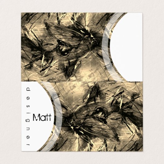 ラットイ中国のンイヤー〔占星術の〕十二宮図誕生日BCを折った 名刺 (外部フラット)
