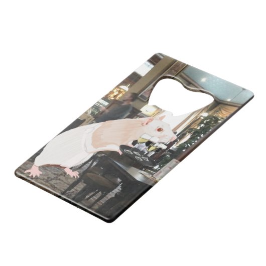 ラットウェイター超現実的 クレジットカード栓抜き (正面アングル)