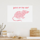 ラットカリグラムの年 ポスター (キッチン)