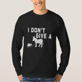 ラットギフトを気にしない面白いロバ、動物ジョーク  Tシャツ