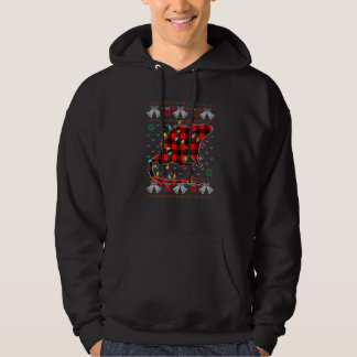 ラットクリスマスライト醜いクリスマスセーター パーカ