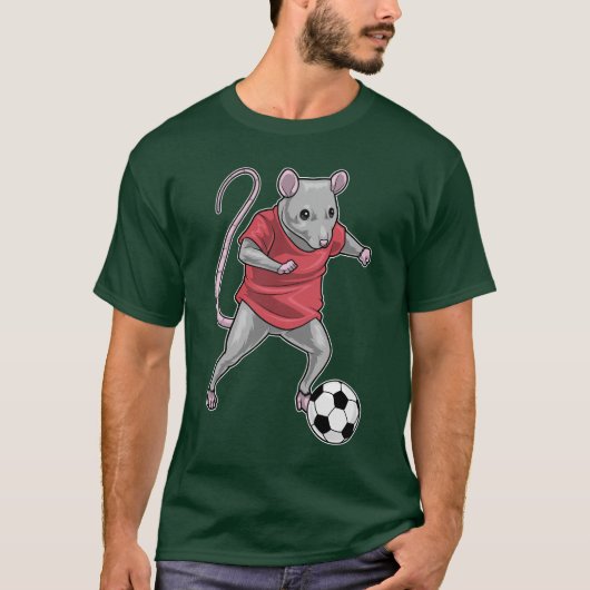 ラットサッカー選手 Tシャツ (正面)