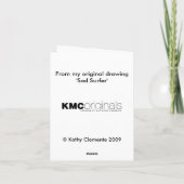 ラットサドサーファー、私は恋しく思メモカード カード (裏面)