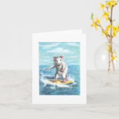 ラットサーファーノートカード カード (黄色い花)