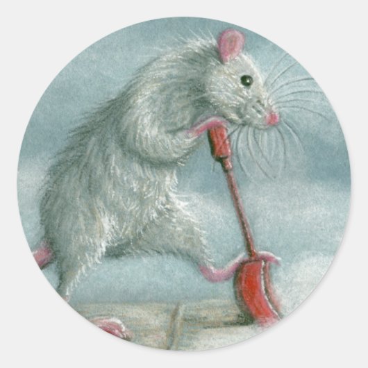 ラットショベル雪のシール ラウンドシール (正面)