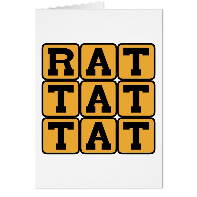 ラットタットタット、ドラムパターン (正面)