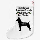 ラットテリアお気に入りのドッグのクリスマス スモールクリスマスストッキング (裏面)