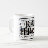 ラットテリアのコラージュ コーヒーマグカップ (正面左)