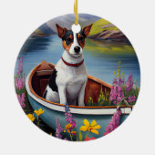 ラットテリアをパドルに：風光明媚な冒険 セラミックオーナメント (裏面)