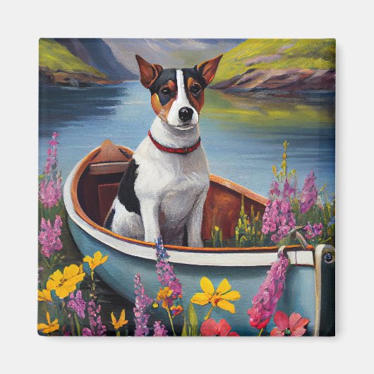 ラットテリアをパドルに：風光明媚な冒険 マグネット (正面)