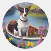 ラットテリアをパドルに：風光明媚な冒険 ラウンドシール (正面)