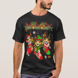 ラットテリアインソックスクリスマスサンタハットクリスマス Tシャツ