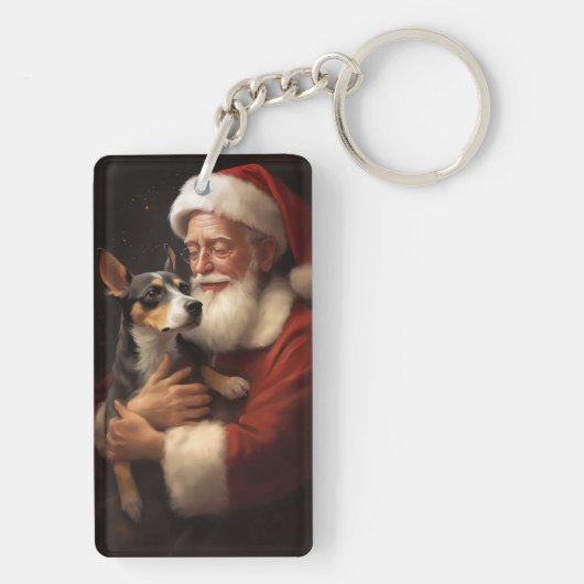 ラットテリアウィズサンタクロースフェスティバルクリスマス キーホルダー (裏面)